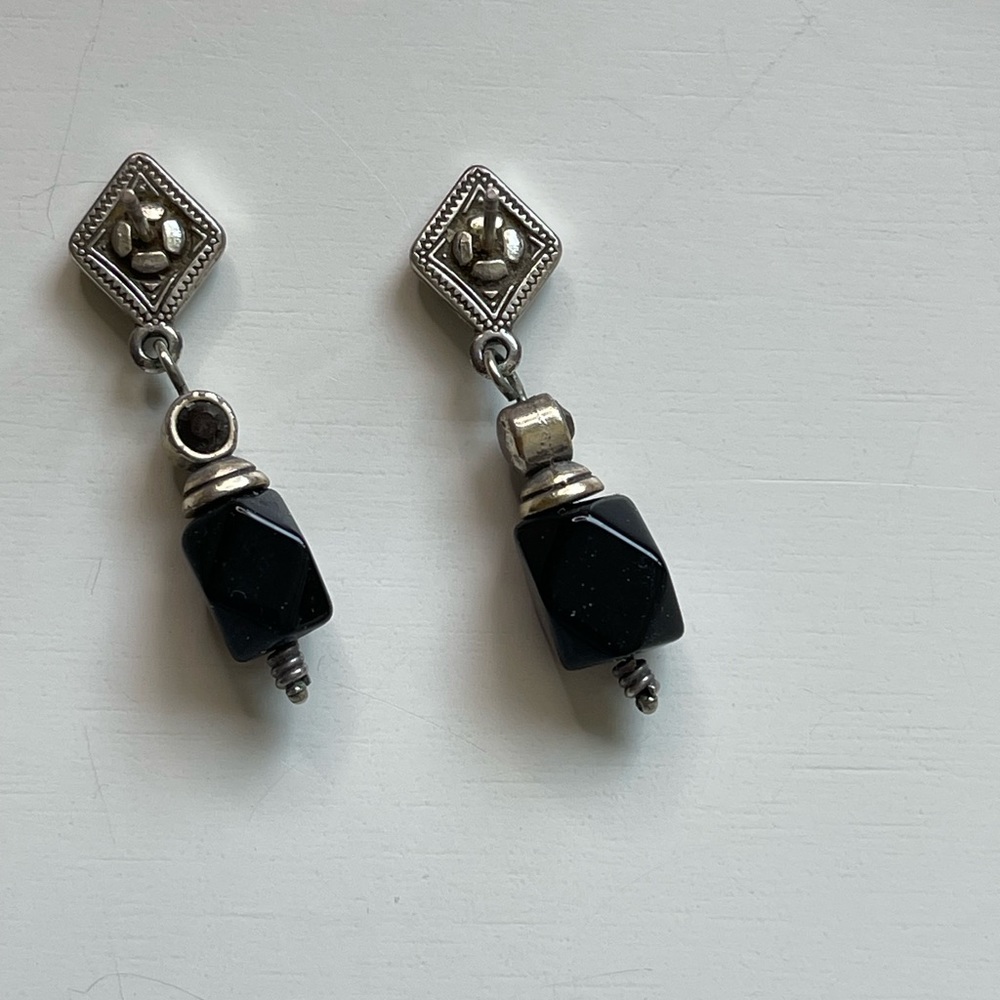 Brighton Black and Silver Earrings - Picture 5 of 6